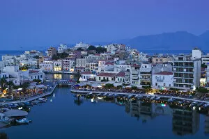 Agios Nikolaos Gallery: Greece, Crete, Lasithi Province-Agios Nikolaos, Town Overview
