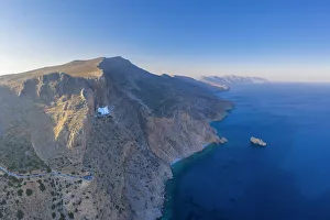 Greece, Cyclades Islands, Amorgos, Moni Panagias Chozoviotissas Monastery