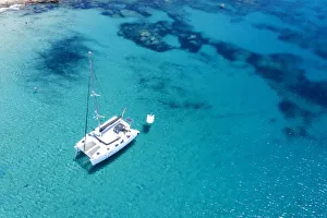 Images Dated 11th September 2019: Greece, Cyclades Islands, Naxos, Aliko Beach