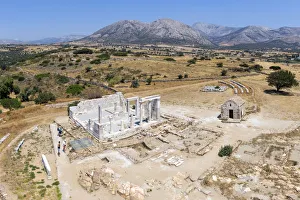South Aegean Prints: Greece, Cyclades Islands, Naxos, Temple of Demeter