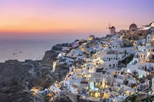 Greece, Cyclades Islands, Santorini (Thira), Ia (Oia) and Santorini Caldera