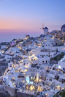 Greece, Cyclades Islands, Santorini (Thira), Ia (Oia) and Santorini Caldera