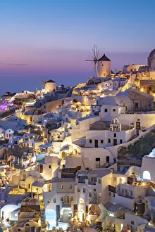 Greece, Cyclades Islands, Santorini (Thira), Ia (Oia) and Santorini Caldera
