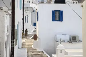 Greece, Cyclades Islands, Serifos, Old Town (Chora)