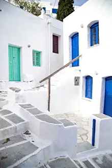 Greece, Cyclades Islands, Serifos, Old Town (Chora)
