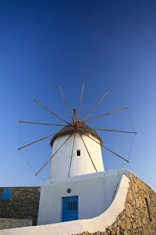 Greece, Cyclades, Mykonos, Mykonos Town, Old Windmills