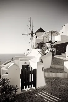 Cliffside Prints: Greece, Cyclades, Santorini, Oia Town, Boutique Hotel