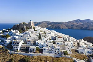Images Dated 11th September 2019: Greece, Dodecanese Islands, Astypalaia, Chora Astypalaia (Astypalaia Town)