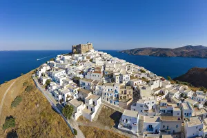 Images Dated 11th September 2019: Greece, Dodecanese Islands, Astypalaia, Chora Astypalaia (Astypalaia Town)