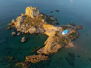 Kamari Bay Prints: Greece, Dodecanese, Kos Island, Kamari Bay and Kastri Island