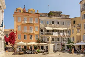Kerkyra Prints: Greece, Ionian Islands, Corfu, Corfu town, Aghiou Spyridonos Square