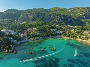 Ionian Islands Prints: Greece, Ionian Islands, Corfu, Paleokastrista