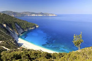 Greece, Ionian Islands, Kefalonia, Myrtos Beach
