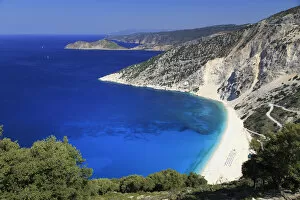 Images Dated 30th October 2017: Greece, Ionian Islands, Kefalonia, Myrtos Beach