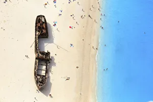 Greece, Ionian Islands, Zakynthos, Navagio (shipwreck) beach