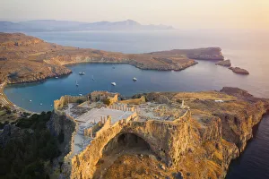 Greece, Rhodes, Lindos Acropolis