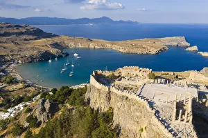 Greece, Rhodes, Lindos Acropolis