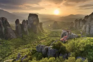 Images Dated 14th May 2010: Greece, Thessaly, Meteora, Holy Monastery of Rousanou