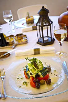 Lindos Prints: Greek Cuisine, Lindos, Rhodes, Greece