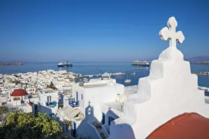 Images Dated 10th October 2018: Greek orthodox chapel, Chora (Mykonos Town), Mykonos, Cyclades Islands, Greece