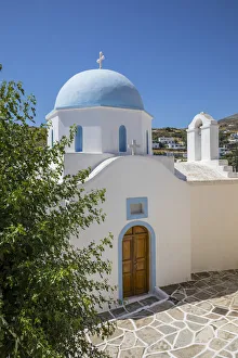 Greek Orthodox chapel, Lefkes Village, Paros, Cyclade Islands, Greece