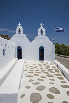 Greek Orthodox chapel, Mykonos, Cyclade Islands, Greece