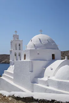 Greek Orthodox church, Ios town, Ios Island, Cyclades Islands, Greece