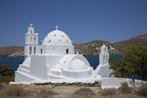 Greek Orthodox church, Ios town, Ios Island, Cyclades Islands, Greece