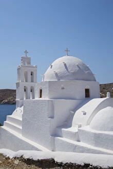 Images Dated 1st July 2016: Greek Orthodox church, Ios town, Ios Island, Cyclades Islands, Greece