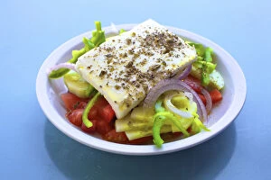 Greek Salad, Leros, Dodecanese, Greek Islands, Greece, Europe