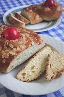 Images Dated 14th December 2010: Greek Traditional Easter Bread, Tsoureki