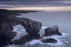 The Green Bridge of Wales on the Pembrokeshire Coast, Wales. Summer (August) 2016