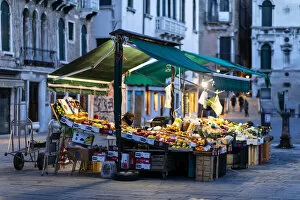Stall Gallery: Greengrocer in Campo Santa Maria Formosa. Venice, Veneto, Italy