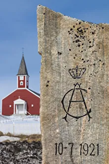 Nuuk Prints: Greenland, Nuuk, Frelsers Kirche church