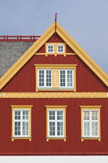 Nuuk Prints: Greenland, Nuuk, Nuuk Teacher Training College building, exterior