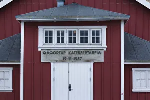 Julianehab Prints: Greenland, Qaqortoq, entrance to village hall