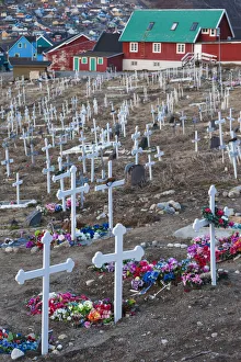 Julianehab Prints: Greenland, Qaqortoq, town cemetery