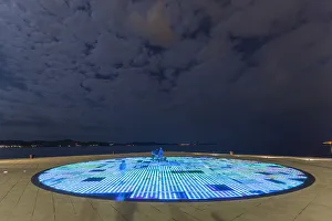 The Greeting to the Sun by the architect Nikola Basic, Zadar peninsula, Dalmatia, Croatia The Greeting to the Sun by the architect Nikola Basic, Zadar peninsula, Dalmatia, Croatia