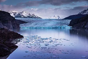 Grey Glacier Prints: Grey Glacier at dawn, Torres del Paine National Park, Patagonia, Chile