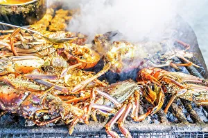 Images Dated 5th April 2023: Grilled Lobster, Carriacou, Greneda, Caribbean