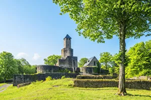 Images Dated 19th June 2020: Grimburg castle near Kell am See, Hunsruck, Rhineland-Palatinate, Germany