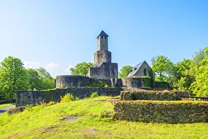 Grimburg castle near Kell am See, Hunsruck, Rhineland-Palatinate, Germany