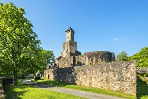 Images Dated 19th June 2020: Grimburg castle near Kell am See, Hunsruck, Rhineland-Palatinate, Germany