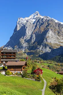 Grindelwald and Wetterhorn, Berner Oberland, Switzerland