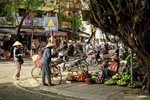 Produce Prints: Grocery market stall, Hue, Thua Thien Hue, Vietnam