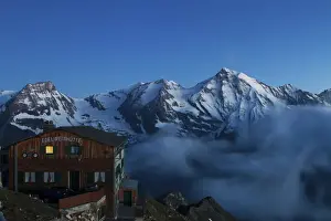 Grossglockner Prints: Grossglockner, Austria. Austrian alps twilight from Edelweissspitze in the National