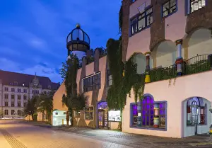 Grune Zitadelle (designed by Friedensreich Hundertwasser), Magdeburg, Saxony-Anhalt