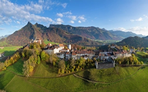 Hilltop Prints: Gruyere, Fribourg Canton, Switzerland