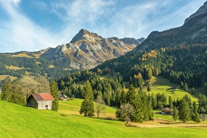 Gsteig Bei Gstaad Prints: Gsteig bei Gstaad & Spitzhorn, Berner Oberland, Switzerland