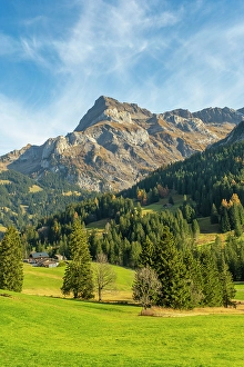 Gsteig Bei Gstaad Prints: Gsteig bei Gstaad & Spitzhorn, Berner Oberland, Switzerland